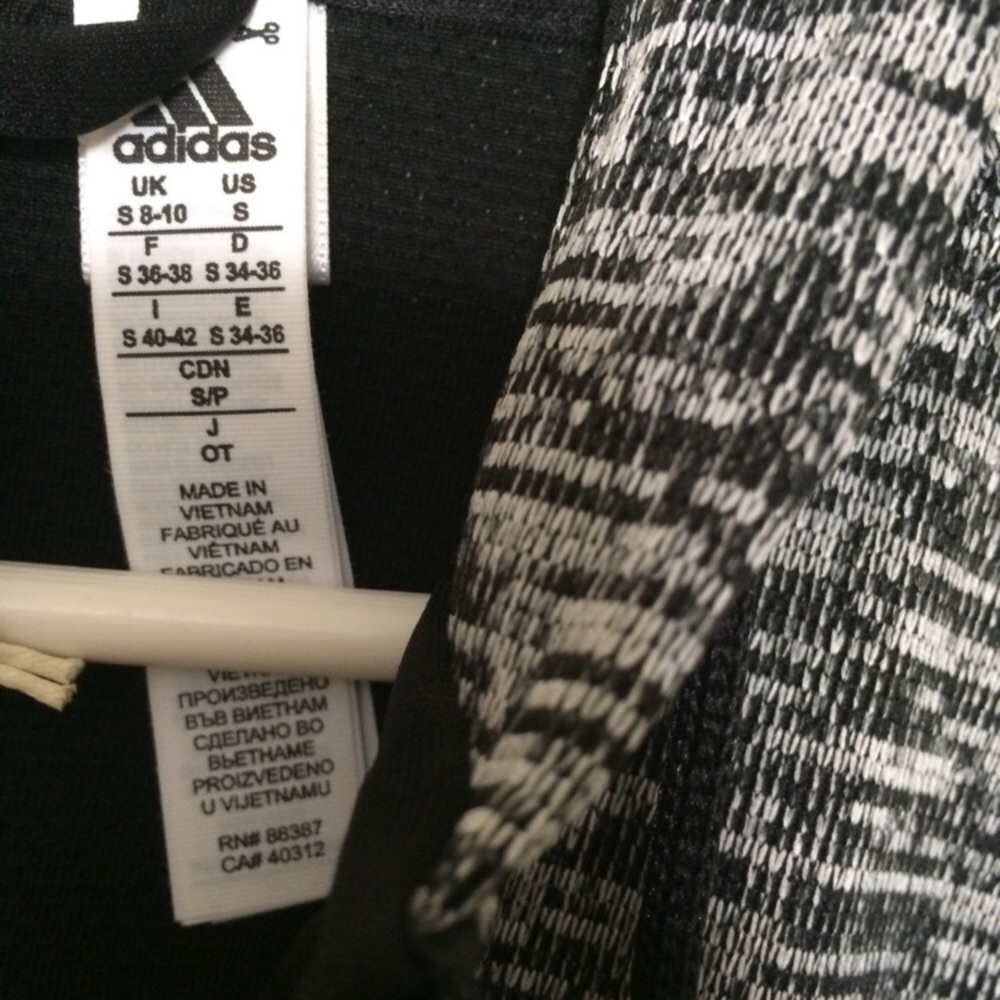 Adidas marled grey zip up jacket - Picture 3 of 3